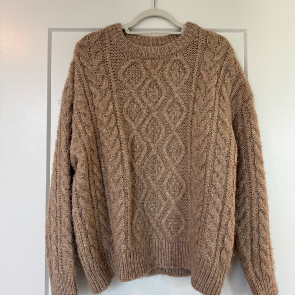 Daily Drills Cable Knit Sweater